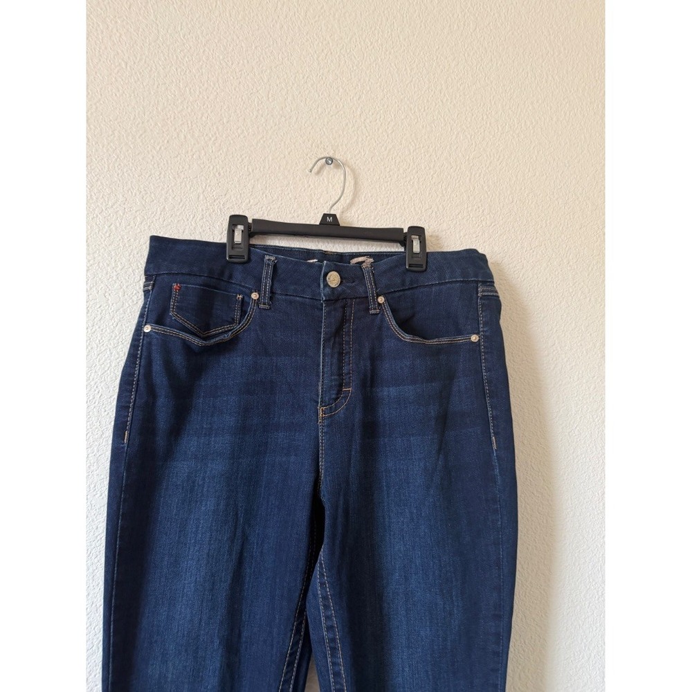 Seven7 Plus Size Tummyless High Rise Skinny Jeans Dark Wash Blue Size 12 - Picture 8 of 16